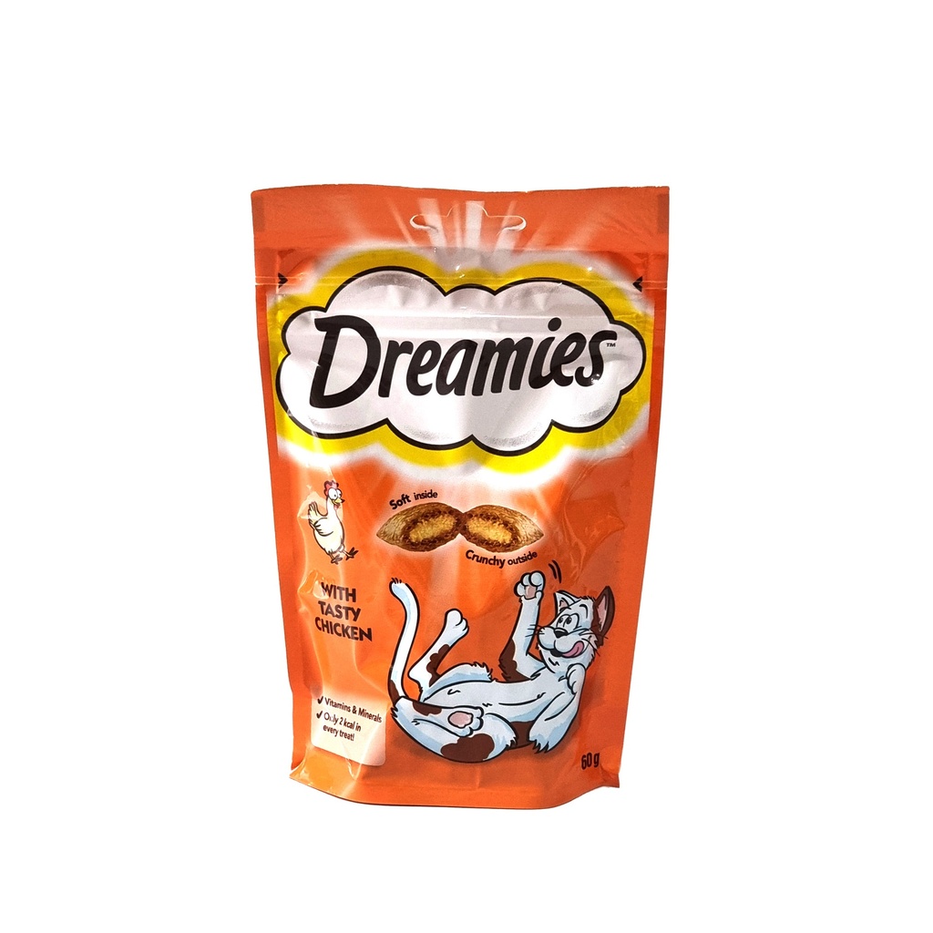 Dreamies Cat Treat Biscuits With Chicken 60g Whim 9233